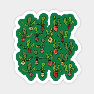 Cute and Colorful Radish Pattern Magnet