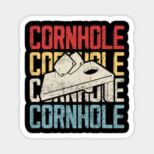 Cornhole Player Vintage Magnet