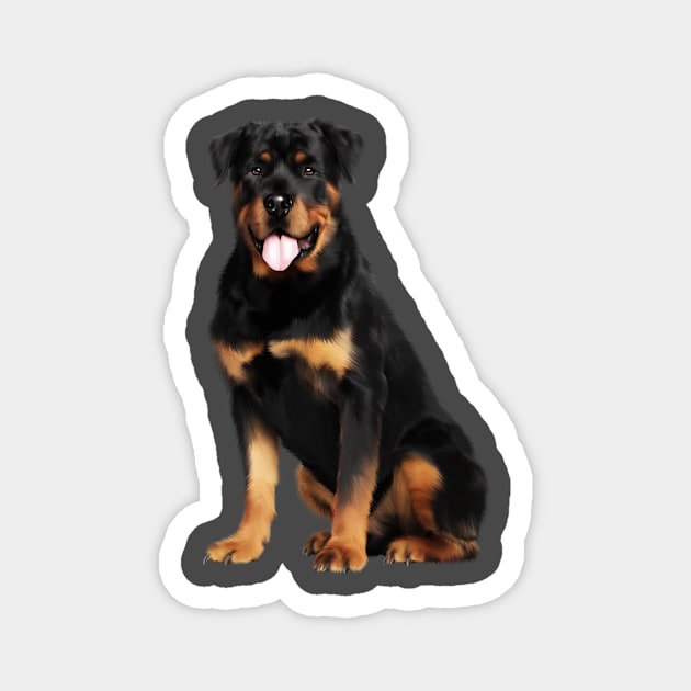 Rottweiler Dog, Dog Lover Magnet by dukito