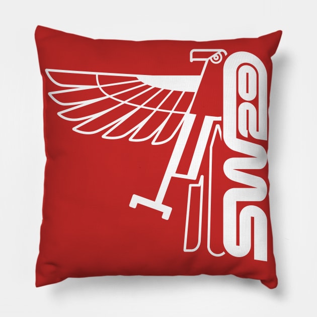 SW20: Flight of the Phoenix (super white) Pillow by PRS_Designs_787