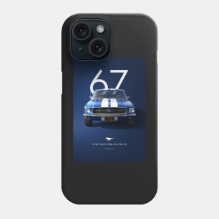 1967 Ford Mustang Fastback Artwork Phone Case