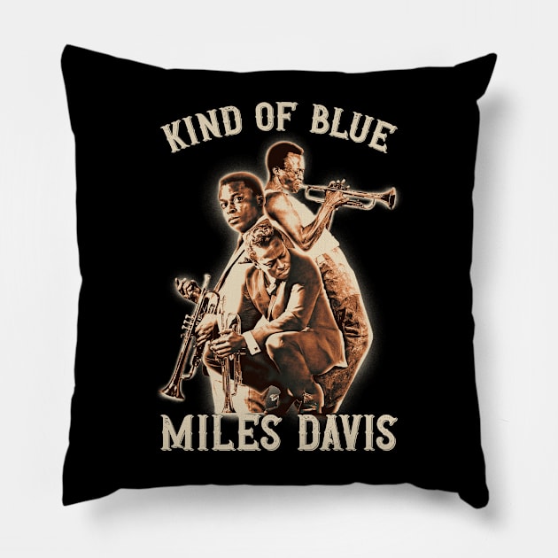 Kind Of Blue Pillow by Yopi