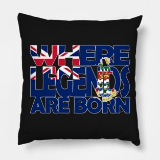 The Cayman Islands Flag - Where Legends Are Born - Soca Mode Pillow