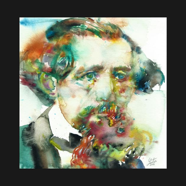 CHARLES DICKENS - watercolor portrait .3 by lautir