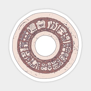 Pok Ta Pok - Stone Hoop - Mayan Ball Game Magnet