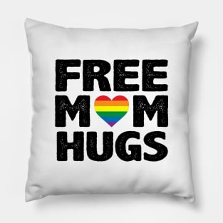 Free Mom Hugs Pride Pillow