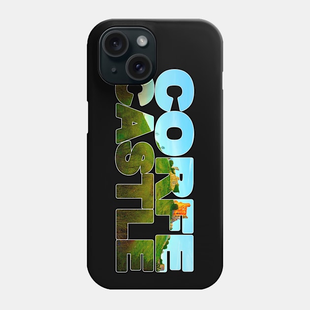 CORFE CASTLE - Ruins, Dorset, England Phone Case by TouristMerch