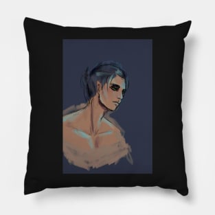 blue eren Pillow