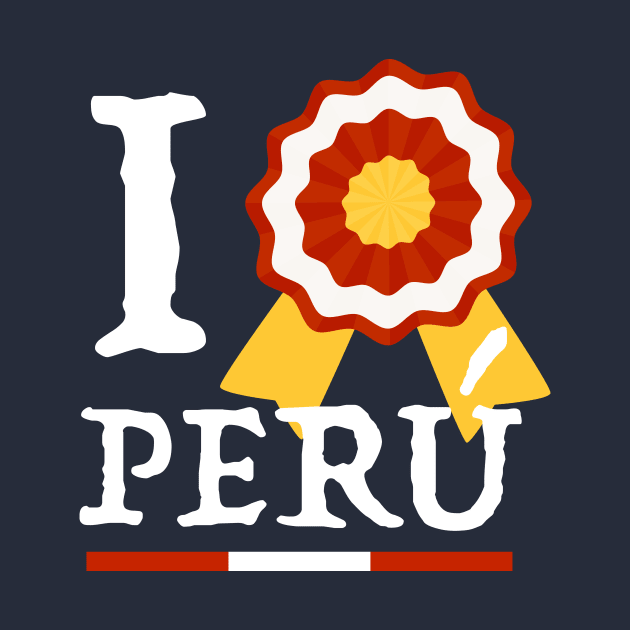 I love Peru - Te Amo Peru - Escarapela by verde