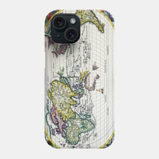 Heinrich Scherer - Voyage Map 1703 -  Ancient Worlds Phone Case