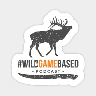 Wild Game Based Podcast Elk Logo Magnet