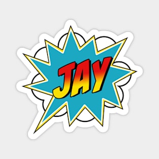 Boys Jay Name Superhero Comic Book Magnet