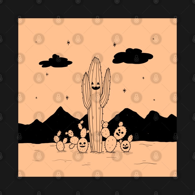 Desert Cacti by Little Spooky Studio