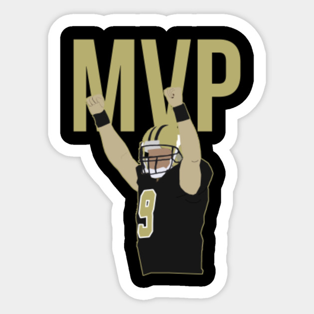 Drew Brees Mvp New Orleans Saints Nfl Sticker Teepublic