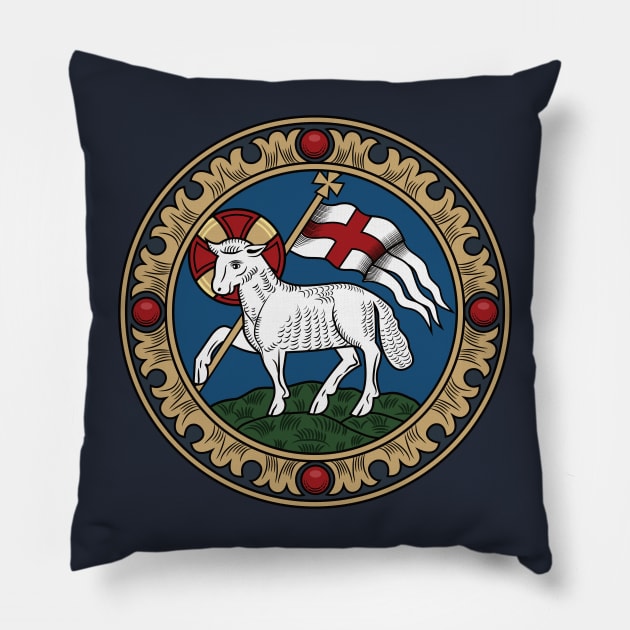 Agnus Dei Pillow by Beltschazar