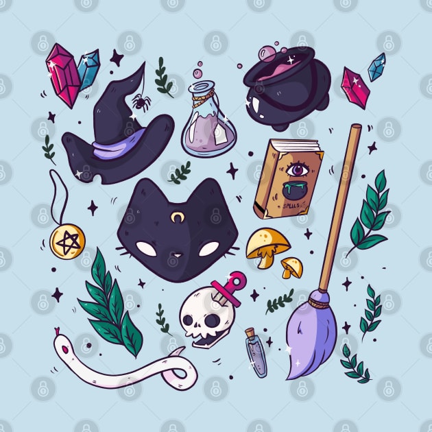 Witch kit - witch essencial items by lunaticpark