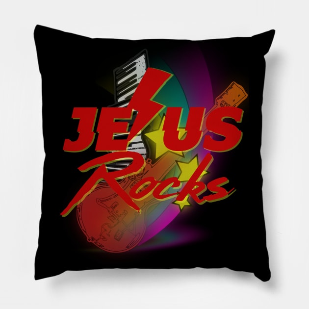 Jesus Rocks Pillow by PincGeneral