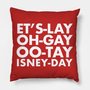 Pig Latin Disnerd Pillow