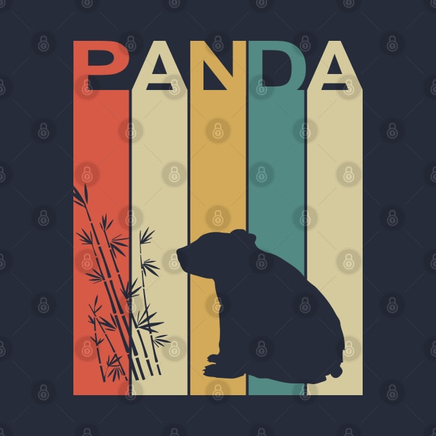 Panda - Cute Vintage Retro Design by olivergraham