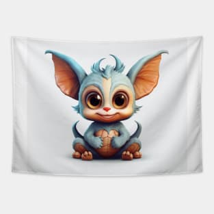Cute Little Monster With Big Ears Tapestry