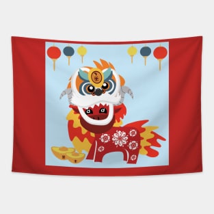 Happy Chinese New Year 2021 Tapestry