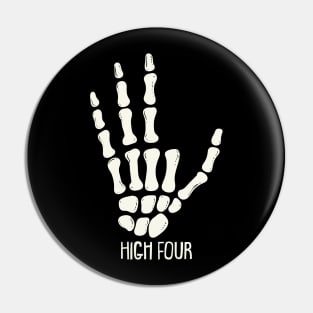 High Four - Funny Finger Amputee Gift Pin