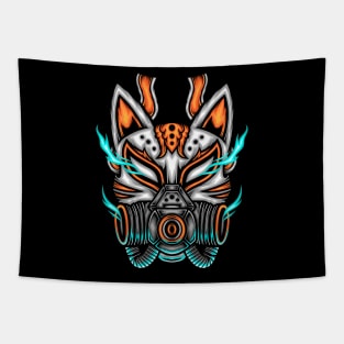 Japanese Fox Mask Tapestry