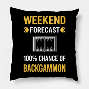 Weekend Forecast Backgammon Pillow