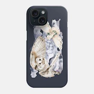 Owls flying in the night Phone Case