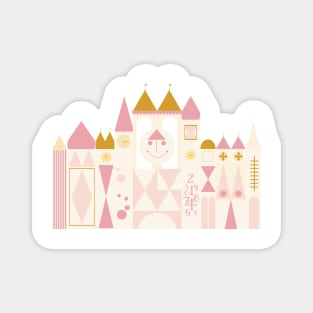 Happy Castle - Rose Gold Magnet