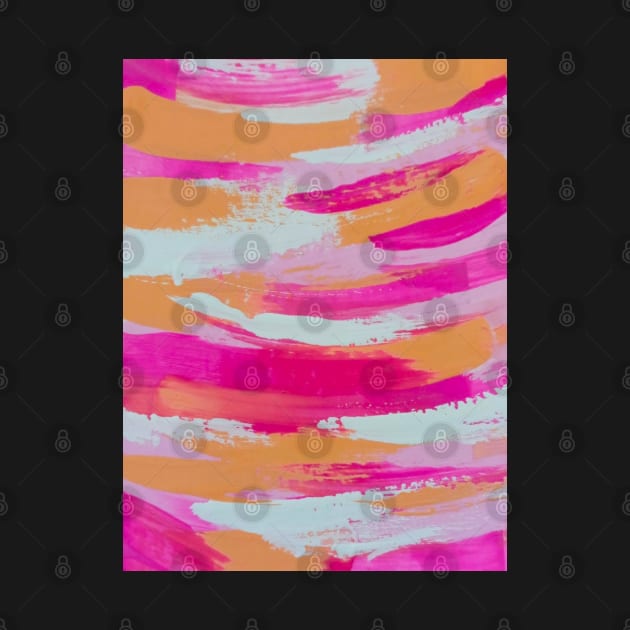 Light Pink and Orange Paint Strokes by thcreations1