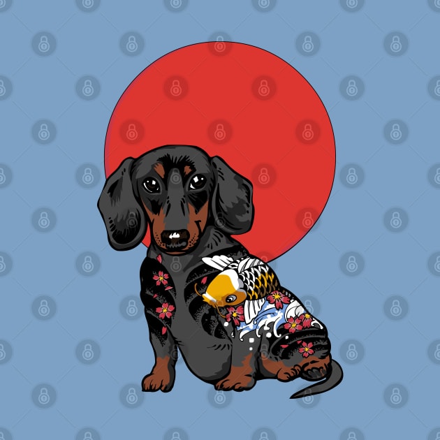 Yakuza Dachshund by huebucket