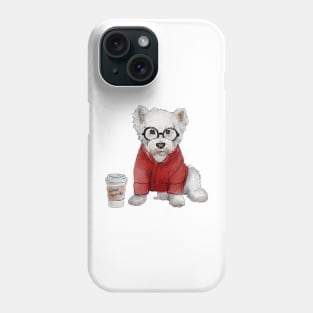 Hipster  Westie Phone Case