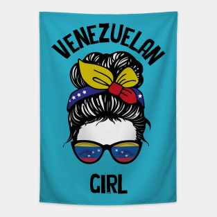 Messy Bun Venezuela Girl Tapestry