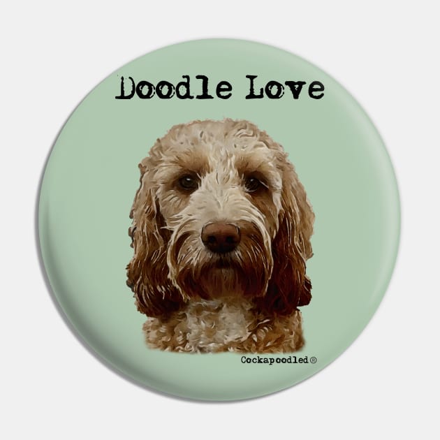 Doodle Dog Love Pin by WoofnDoodle 