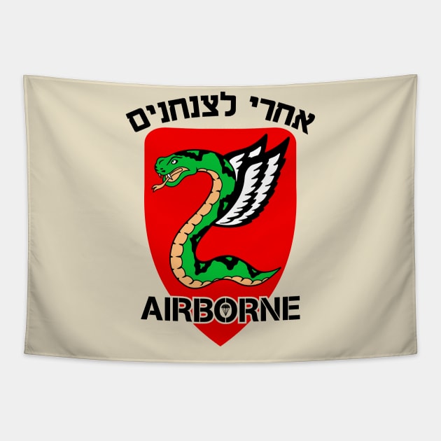 Mod.13 ISRAELI PARATROOPERS AIRBORNE Tapestry by parashop