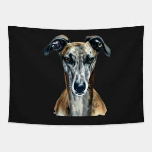 Cute Brindle Greyhound Sticker for Dog Lovers Tapestry