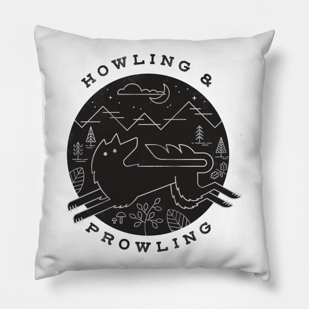 Howling and Prowling Pillow by wharton