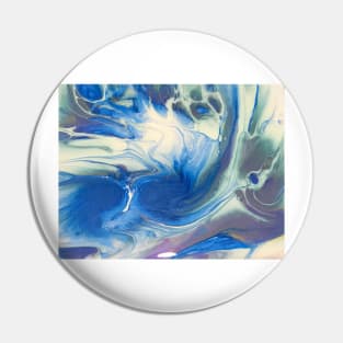 Aqua Blue Ocean Wave Pin