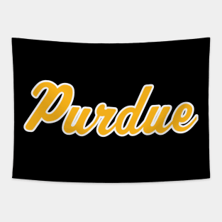 Purdue Retro Script Tapestry