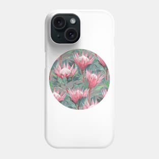 Painted King Proteas on Cream Phone Case