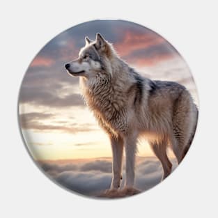 Wolf Animal Nature Majestic Wilderness Pin