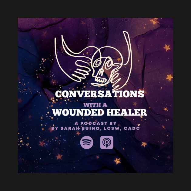 Wounded Healer Drawn Logo by Conversations with a Wounded Healer