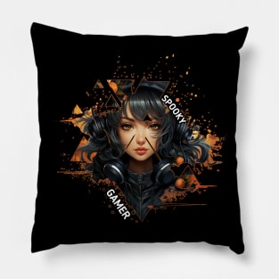 Beautiful Halloween Girl Pillow