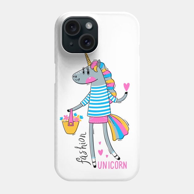 Unicorn Fashion Phone Case by Mako Design 