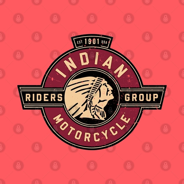 Indian Motorcycle Riders Group by funkymonkeytees