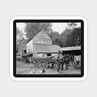 Pennsylvania Farm, 1906. Vintage Photo Magnet