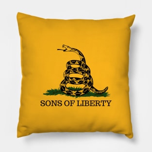 Sons of Liberty - Patriot Flag - Don't Tread on Me Pillow