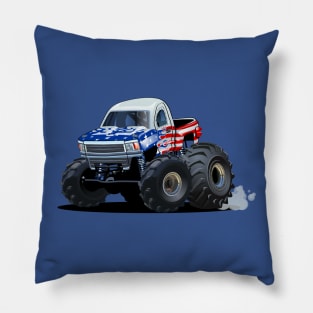 Cartoon monster truck Pillow