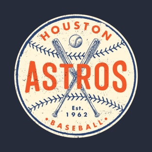 Vintage Houston Astros 2 by Buck Tee T-Shirt